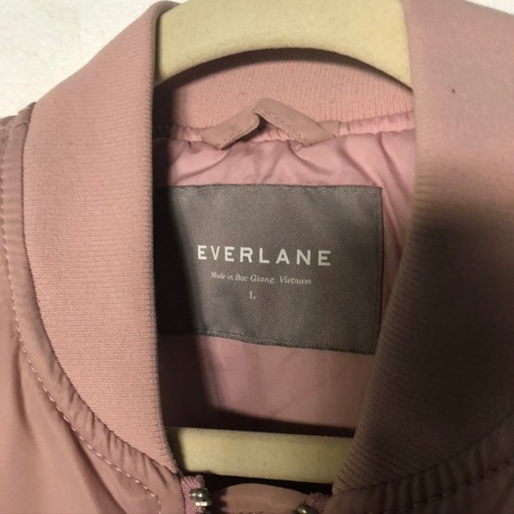 Everlane Bomber Jacket in Blush - Picture 5 of 7